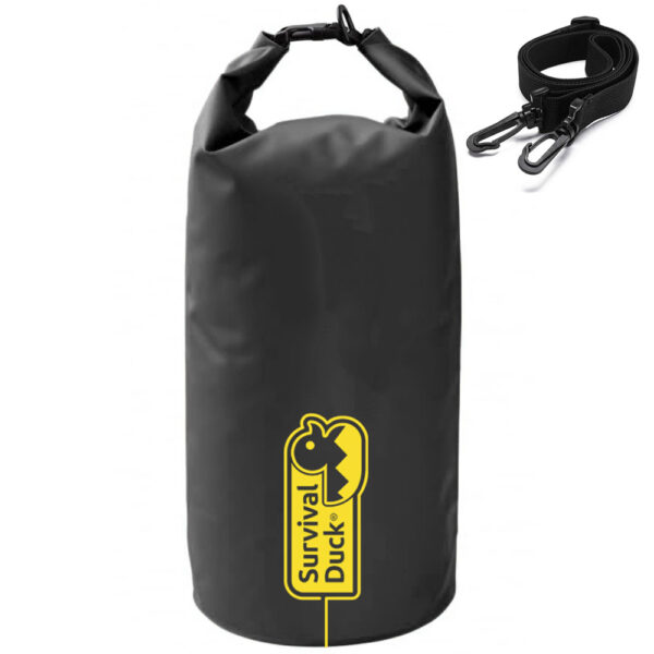 Waterproof Dry Tube Bag 10 Litres, Black Survival Duck UK